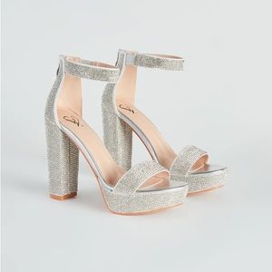 windsor platform sparkly heels